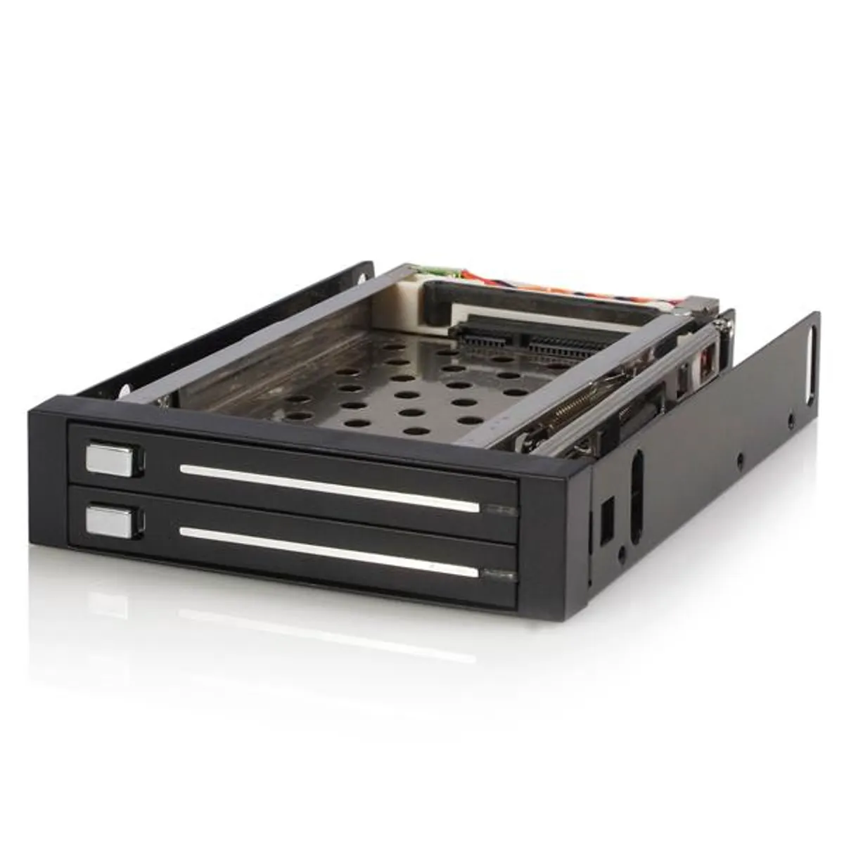 Startech.com HSB220SAT25B 2x2.5" beépíthető mobil rack SATA kábelek mellékelve fekete #1