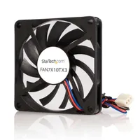 Startech.com FAN7X10TX3 ház hűtő ventilátor 7 cm 12 V 70x70x10 mm fekete 3500 RPM