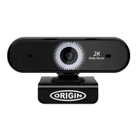Origin Storage OS-USB-2KWEBCAM webkamera 2K USB 5 MP USB 2.0 fekete csipesz