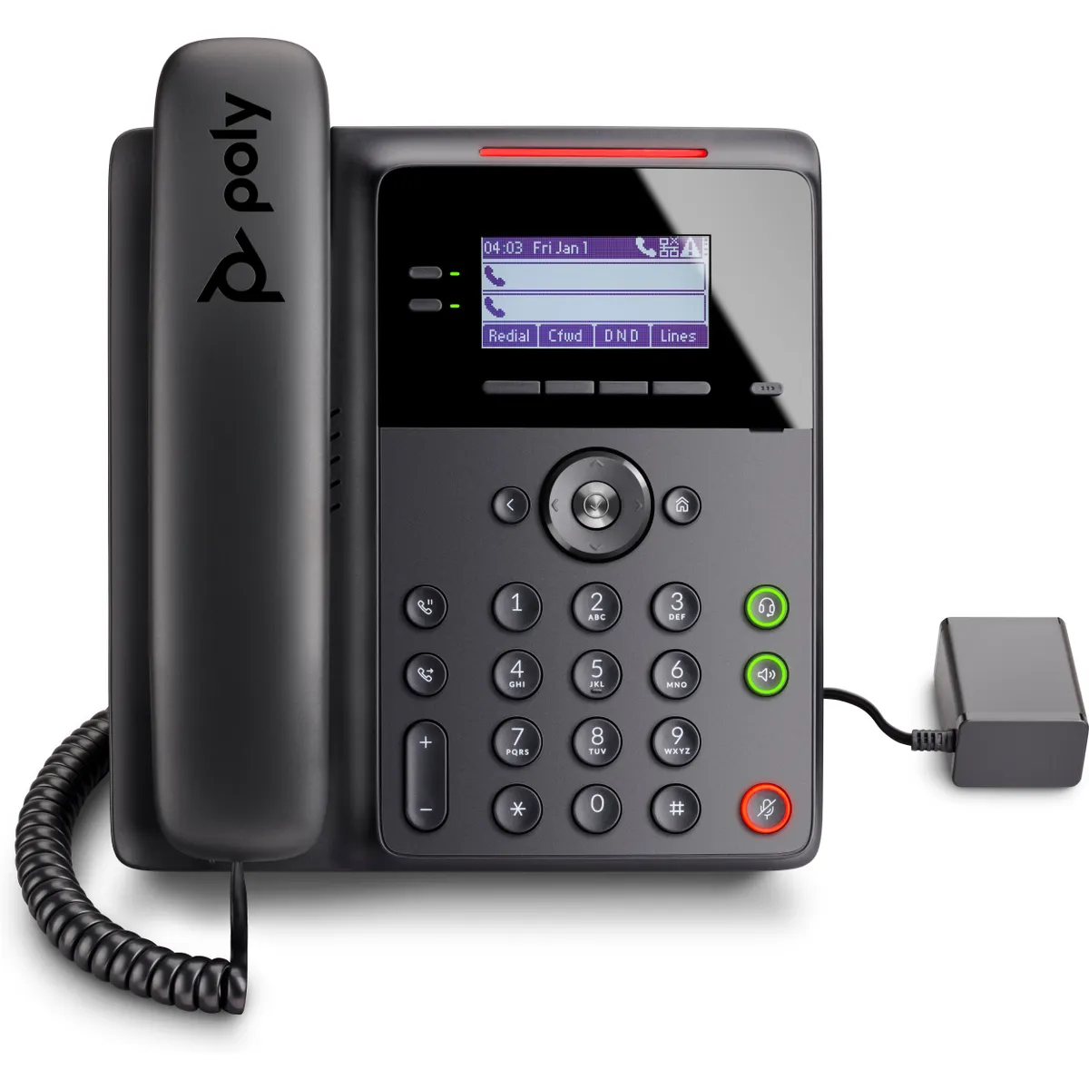 Poly 84C19AA-ABB Edge B10 IP telefon tápellátással EU verzió 2.8" LCD #1