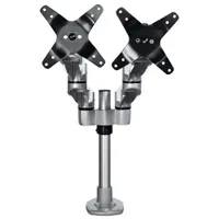 Startech.com ARMDUALPS duál monitortartó asztali 13"-27" 75x75-100x100 billentés -15-90 ezüst