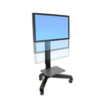 Ergotron 24-192-085 Neo-Flex Mobile MediaCenter UHD fekete lapos panel gurulós multimédia állvány magasságállítás 51 cm