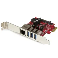 Startech.com PEXUSB3S3GE 3x USB 3.0 és Gigabit Ethernet PCIe bővítő kártya