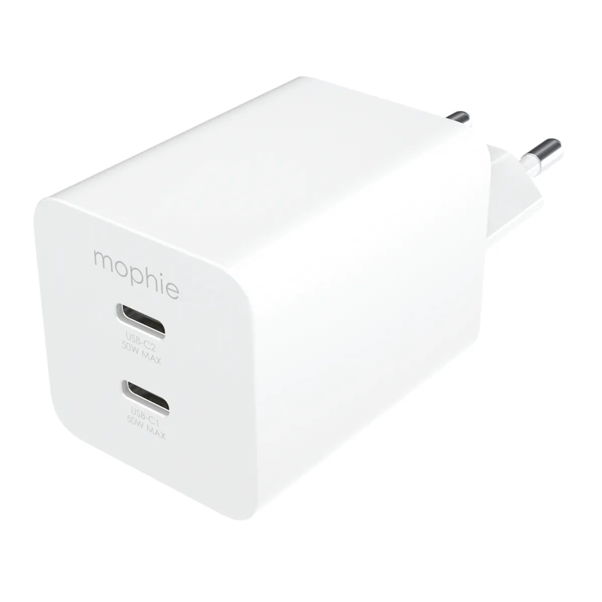 Zagg 409911854 Mophie Essentials Töltő PD 50W Dual USB-C Beltéri Fehér EU #1