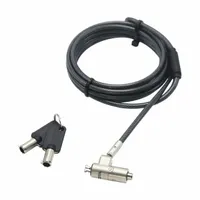 Dicota D31886 biztonsági kábel nano zár ultra vékony kulcsos 2 m 4,4 mm fekete ezüst