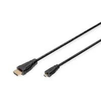 Assmann AK-330115-010-S HDMI kábel mikro és A típus 1 m aranyozott 3D 4K fekete