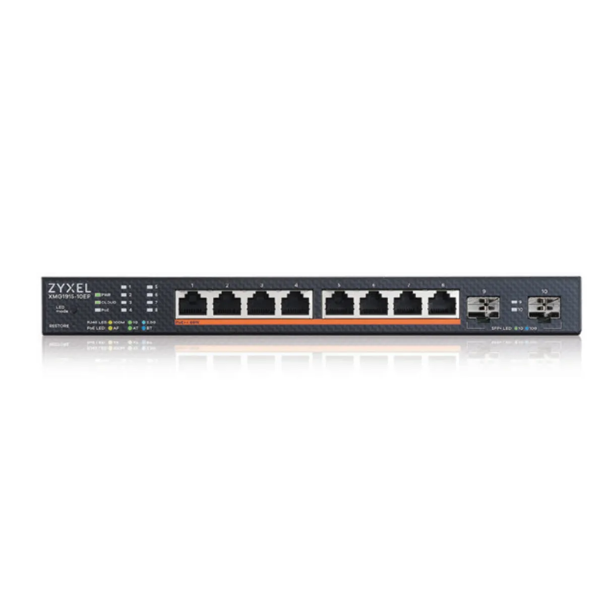 Zyxel XMG1915-10EP-EU0101F XMG1915-10EP 8x2.5GbE PoE 130W 2x SFP NebulaFlex Cloud asztalra és falra szerelhető #1