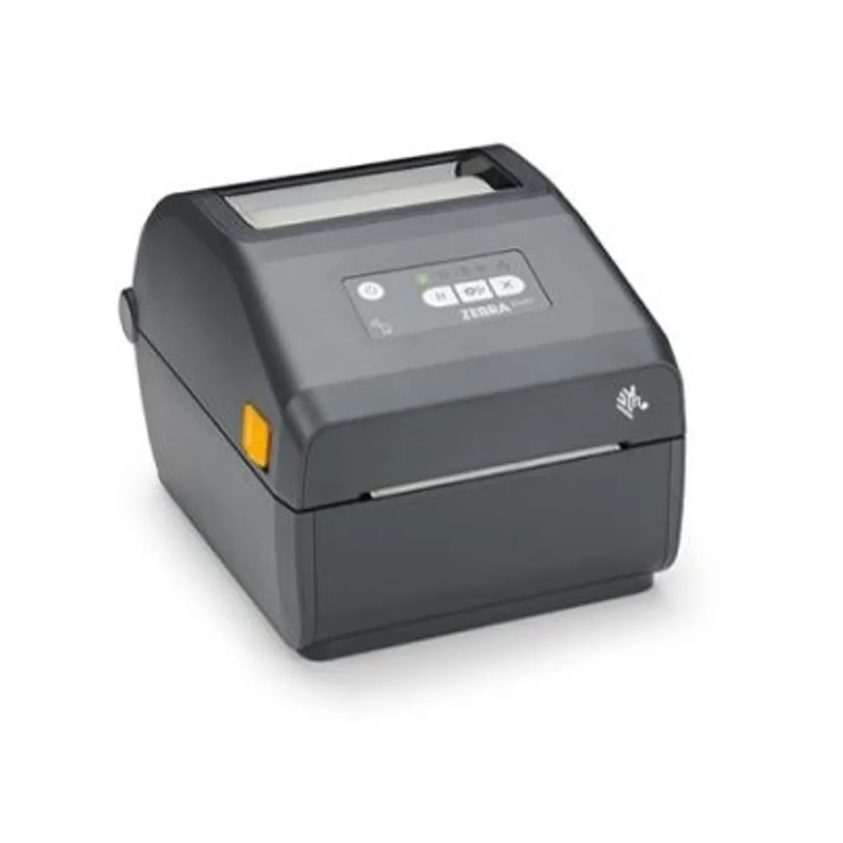 Zebra ZD4A042-D0EM00EZ ZD421d címkenyomtató 203dpi 108mm média szélesség 104mm nyomtatási szélesség 127mm tekercsátmérő USB Bluetooth 5.0 RAM 256 MB Flash 512 MB szürke #1