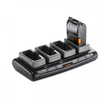 Bixolon PQD-R210/STD Quad charger R210 beltéri töltő, hordozható nyomtató töltő, fekete-szürke