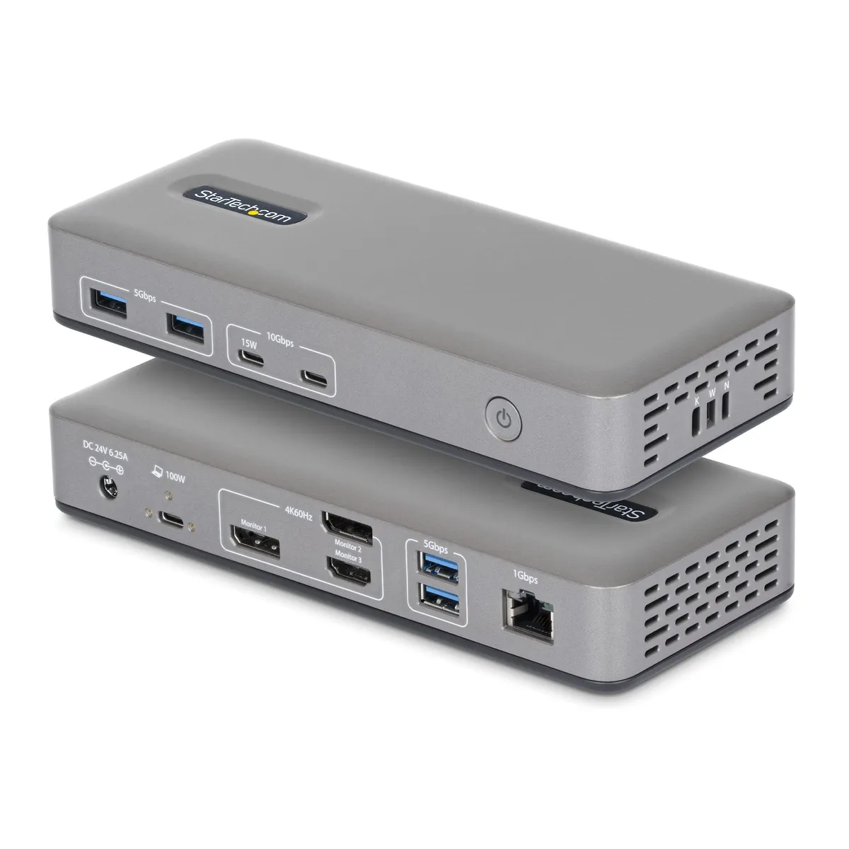 Startech.com 199UE-USBC-DOCK USB-C dokkolóállomás 10G Ethernet 4K60 három-monitoros 100W PD #1