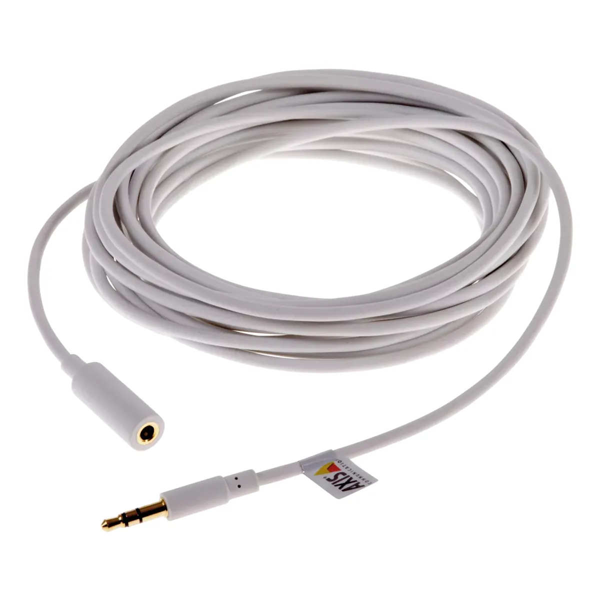 Axis 01589-001 hangkiegészítő kábel 3,5 mm férfi 3,5 mm női 5 m fehér #1
