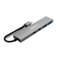 Origin Storage OS-HUB-USB3/C 4-portos USB hub - 2 USB 3.2 Gen1 Type-A és 2 USB-C Gen1 - szürke
