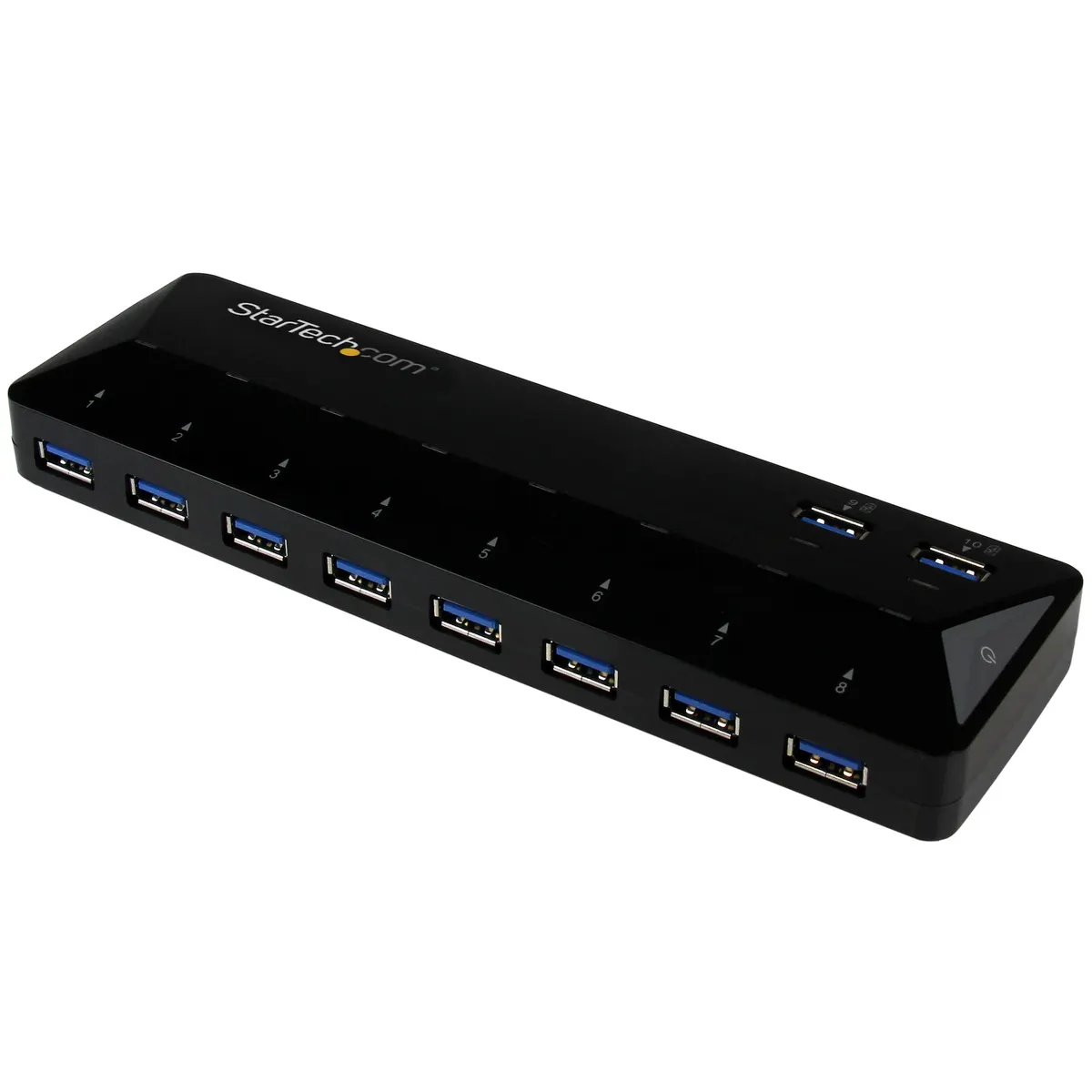 Startech.com ST103008U2C 10 portos USB 3.0 hub 2x1,5 A töltő és adatportokkal #1