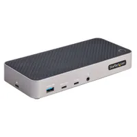Startech.com 116E-USBC-DOCK USB-C hárommonitoros dokkoló, 100 W PD, 4K Ultra HD, Ethernet 10BASE-T, 100BASE-TX, 1000BASE-T