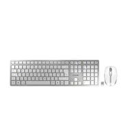 Cherry JD-9100GB-1 DW 9100 SLIM RF és Bluetooth vezeték nélküli QWERTY 111 gombos ezüst egér mellékelve