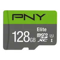 PNY P-SDU128V11100EL-GE Elite microSDXC 128GB UHS-I Class 10 U1 V10 A1