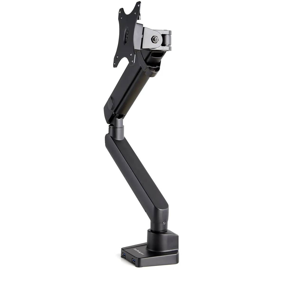 Startech.com ARMSLIM2USB3 asztali monitortartó VESA 75x75-100x100 mm, kompatibilis 17-34", teherbírás 8 kg, magasságállítás, -90-90 fok, fekete #1