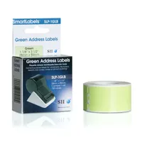 Seiko 42100601 SLP-1GLB Öntapadós nyomtatócimke 8,9 cm x 2,8 cm zöld 130 db