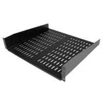 Startech.com CABSHELFV polc acél fekete 16" 2U #1