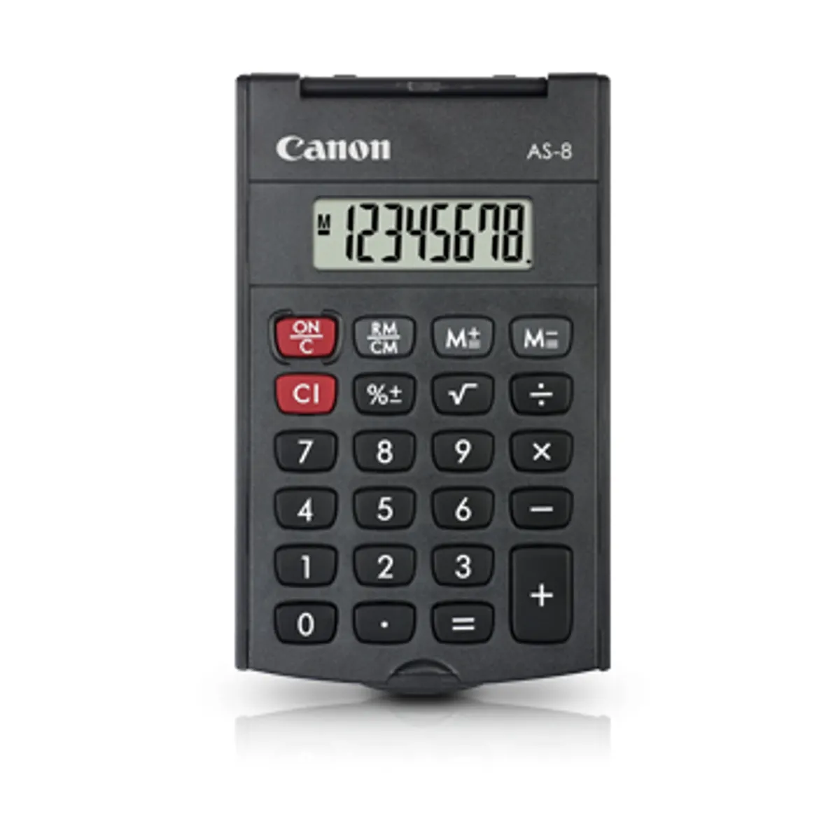 Canon 4598B001 AS-8 zsebszámológép 8 számjegyű, 360-fokos fedél, nagy LCD, hordozható, környezetbarát anyagok #1
