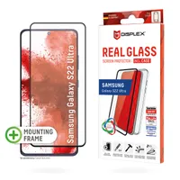 E.V.I. 01583 Displex Real Glass 3D - tok Ütésálló, karcálló, porálló edzett üveg, átlátszó kompatibilis Samsung Galaxy S22 Ultra