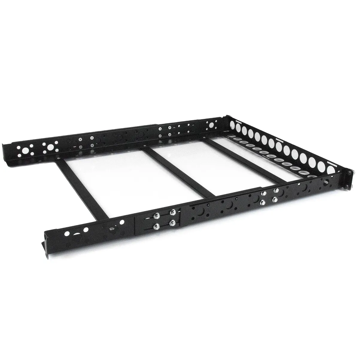 Startech.com UNIRAILS1U racksín acél fekete #1