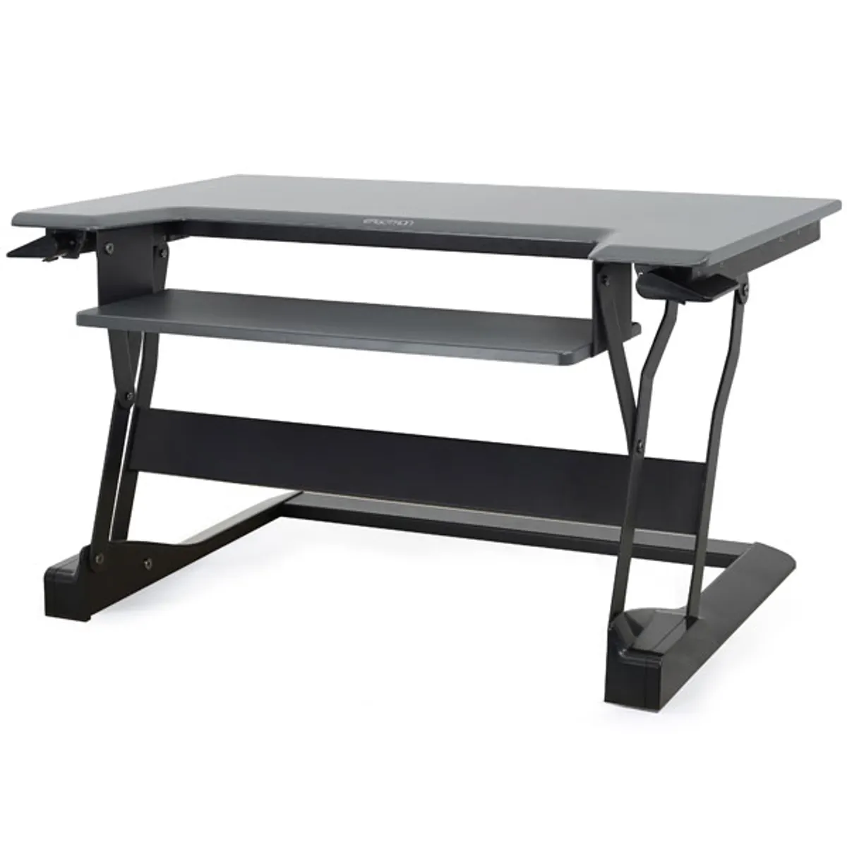 Ergotron 33-397-085 WorkFit-T Sit-Stand munkaállomás fekete váz anyaga rozsdamentes acél teherbírás 15,9 kg magasság 380 mm #1