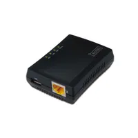 Assmann DN-13020 Digitus USB megosztó szerver fekete Ethernet 10 100 Mbit/s FTP SMB CIFS Windows Mac dobozos