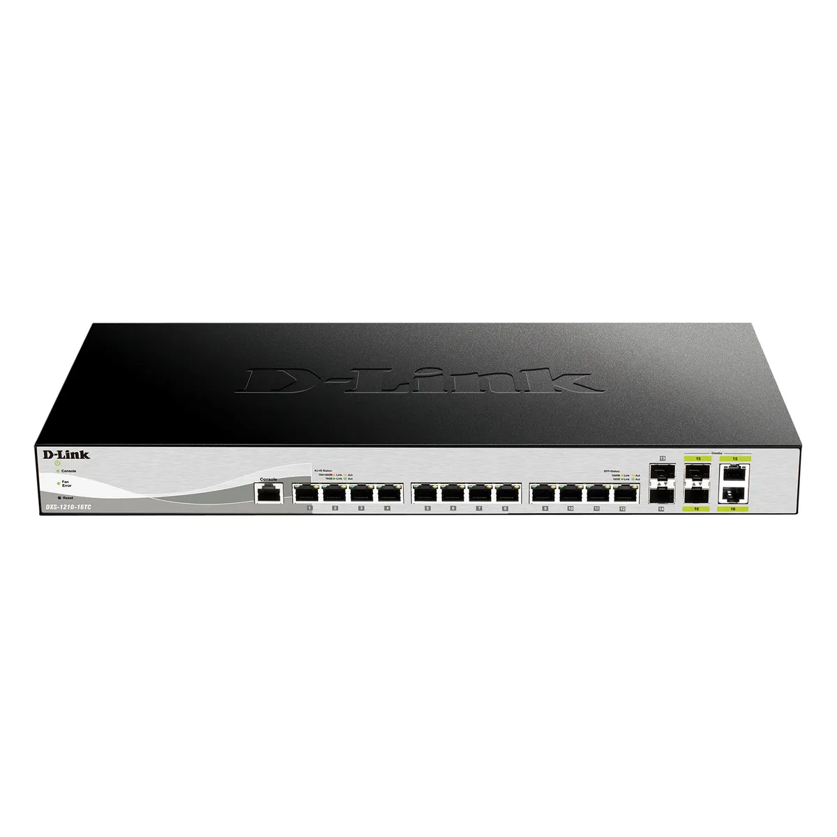 D-Link DXS-1210-16TC/E 12x10G portok, 2xSFP+, 2xCombo 10GBase-T/SFP+ L2 smart switch 320 Gbps 19" rackmount #1