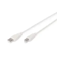 Assmann AK-300102-018-E USB A-B összekötő kábel 1,8 m USB 2.0 bézs