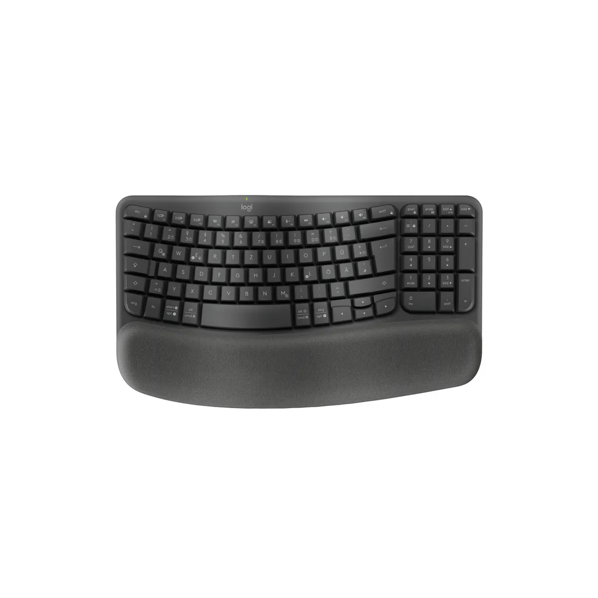 Logitech 920-012283 Wave Keys vezeték nélküli ergonómikus billentyűzet grafit #1