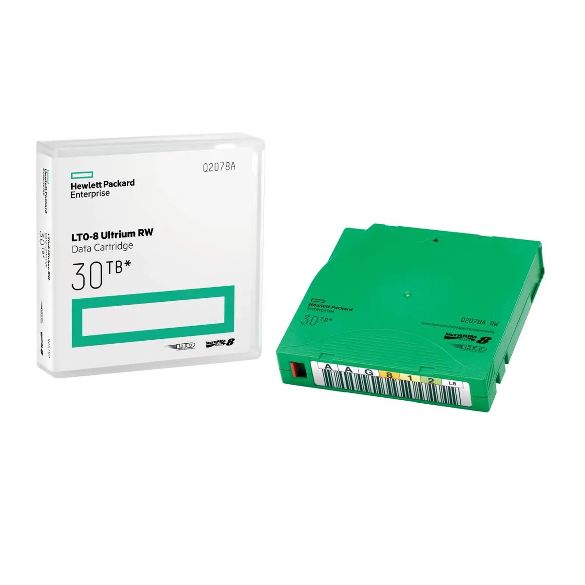 HP Enterprise Q2078AN LTO-8 Ultrium 30TB RW 20 db adatkazetták tokokkal #1