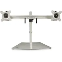 Startech.com ARMDUOSS monitor állvány 8 kg 24" VESA 75x75-100x100 tilt -15°-15°, rozsdamentes acél