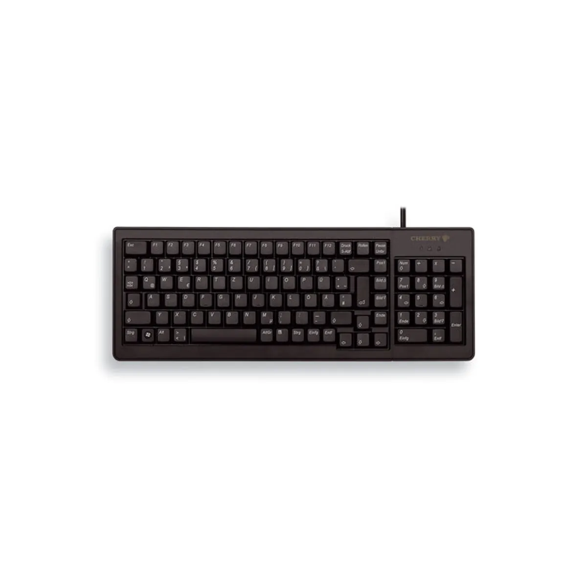 Cherry G84-5200LCMDE-2 G84-5200 104 billentyűs, usb-s, vezetékes, qwertz, teljes méretű, 2,5 m kábel, fekete #1