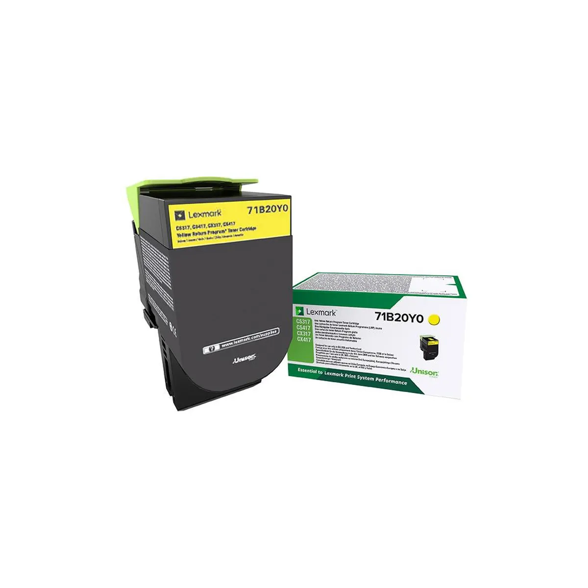 Lexmark 71B20Y0 Sárga toner 2300 oldal kompatibilis CS317dn CS417dn CX317dn CX417de #1