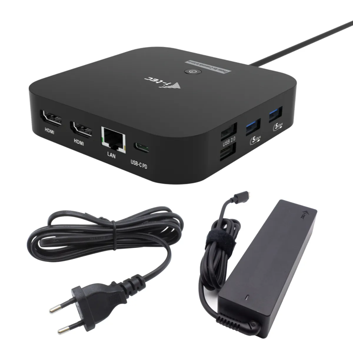 I-tec C31DUALHDMIDPD100 USB-C 2x HDMI dokkolóállomás 100 W PD #1