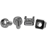 Startech.com CABSCREWM6 M6 cage nuts - screws rozsdamentes acél 12 mm 50 db