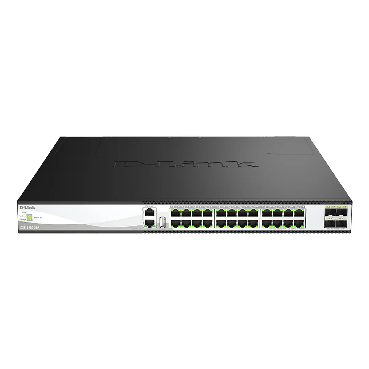 D-Link DXS-3130-28P-E 24x10G PoE és 4x25G SFP28 L3 menedzselt kapcsoló 680 Gbps #1
