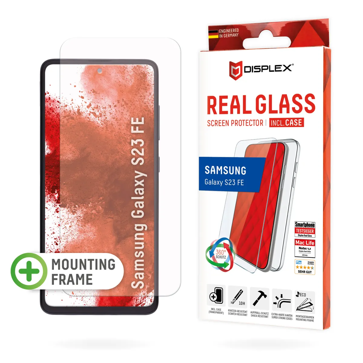 E.V.I. 01892 Displex real glass case Samsung Galaxy S23 FE átlátszó #1