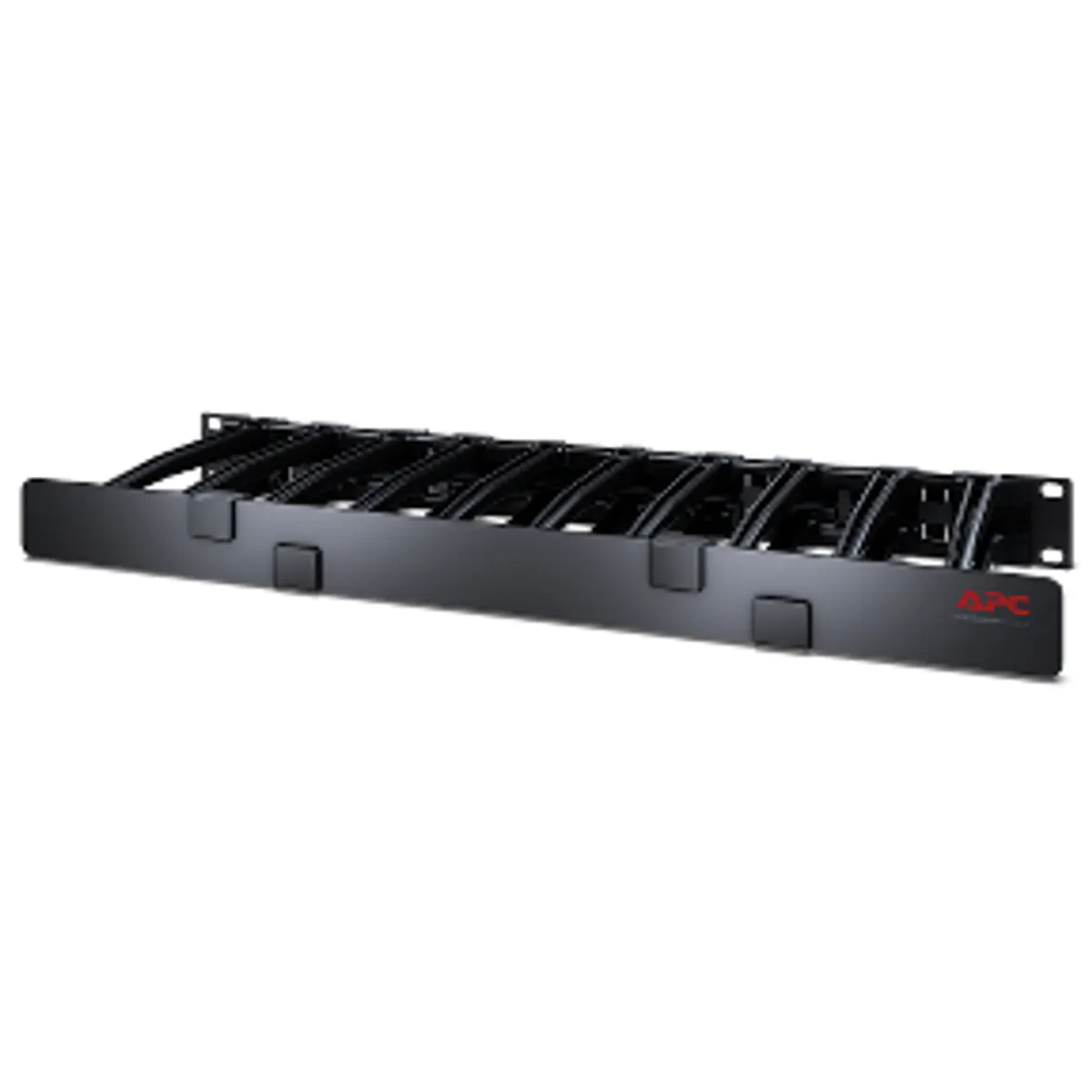 APC AR8612 Kábelkezelő panel 1U 6in mély egyoldalas fedéllel fekete #1