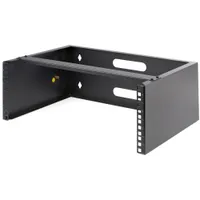 Startech.com WALLMOUNT4 4U falra szerelhető állvány kábelvezetés 20 kg fekete mélység 13.78"