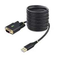 Startech.com 1P10FFC-USB-SERIAL USB-serial kábel USB-A DB9 RS232 3 m fekete