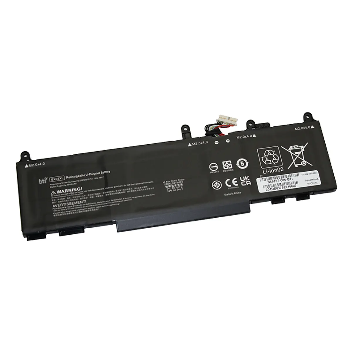 Origin storage N59787-005-BTI BTI 3c bat elite X360 11.58V 56Wh Li-ion 4840mAh fekete #1