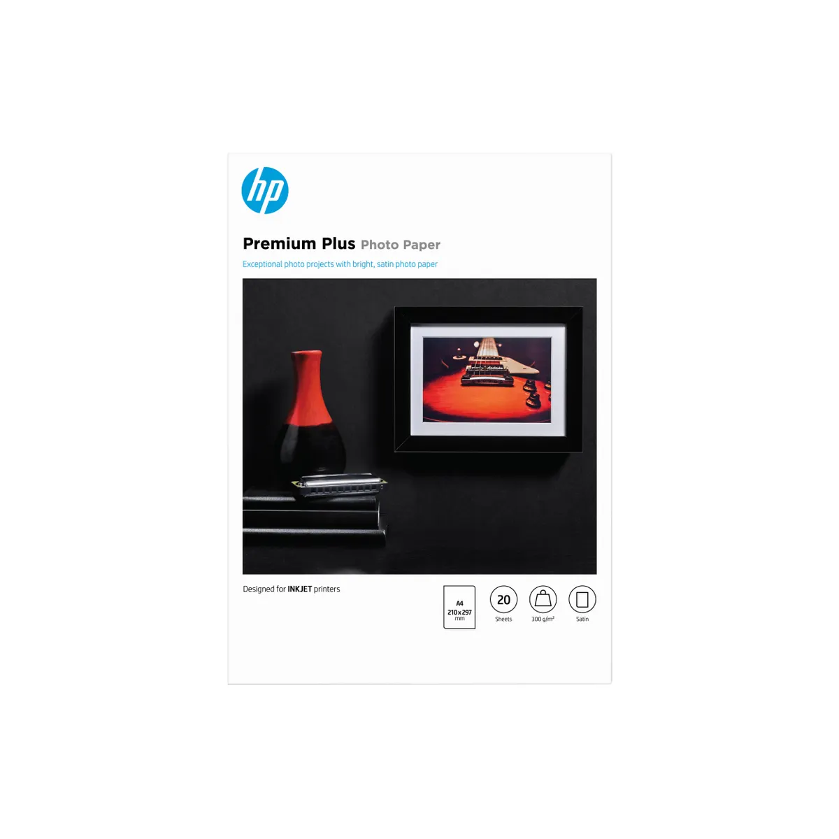 HP Inc. CR673A Premium Plus fotópapír félfényes 300 g m2 A4 20 lap #1