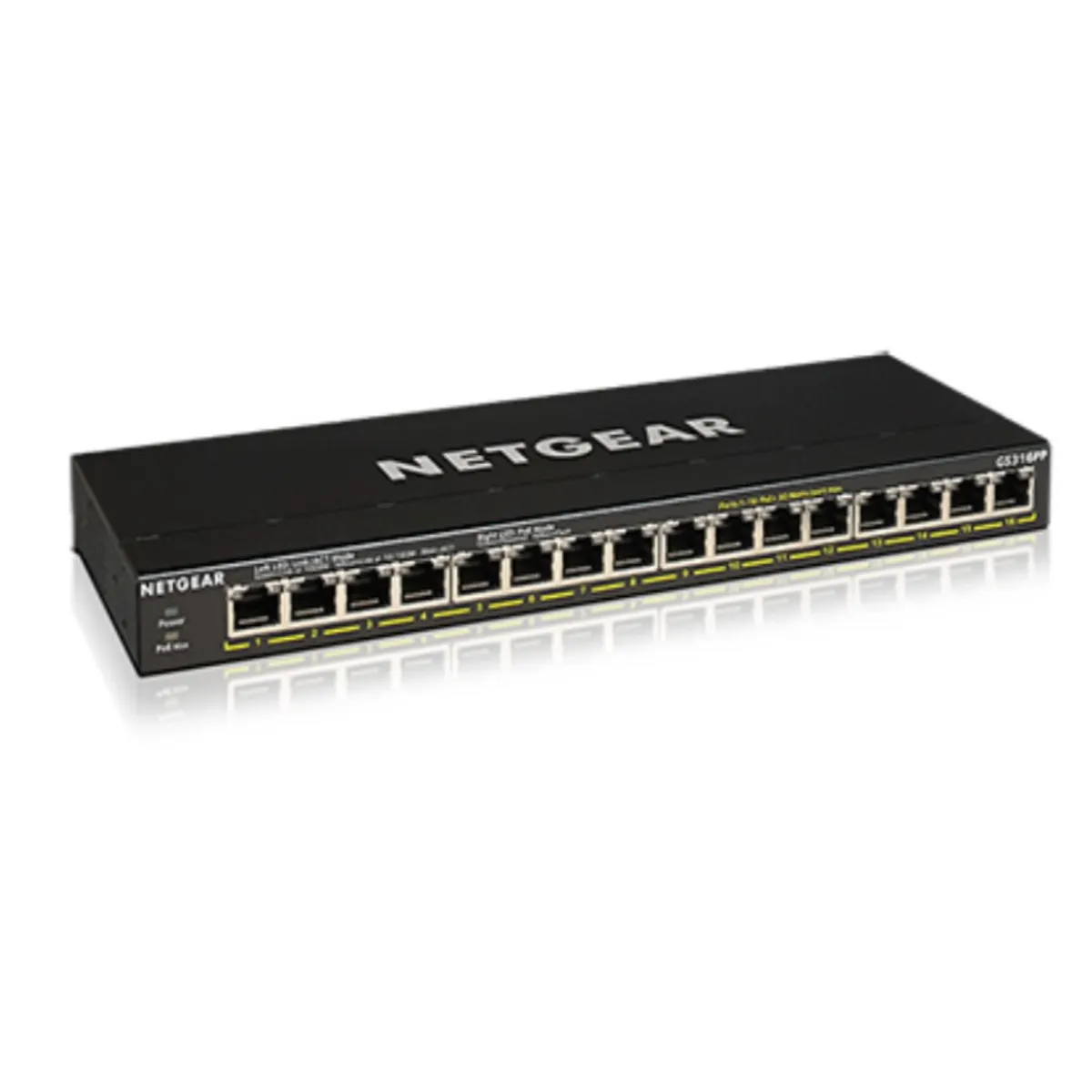 Netgear GS316PP-100EUS 16-portos PoE kapcsoló nem menedzselt 183W #1