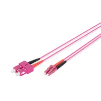 Assmann DK-2532-01-4 optikai patchkábel LC-SC 1 m OM4 50 µm duplex