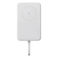Xiaomi BHR9822GL 33W mágneses power bank 10000mAh integrált USB-C kábel fehér egyszerre vezeték nélküli és USB-C töltés