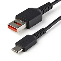 Startech.com USBSCHAC1M USB-A to USB-C kábel 1 m USB 2.0 0,48 Gbit/sec nikkel borítású érintkezők fekete