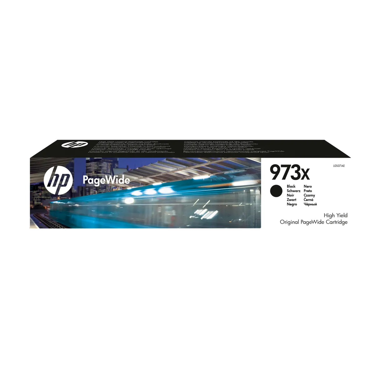 HP Inc. L0S07AE 973X PageWide fekete pigment tintapatron 182,5 ml 10000 oldal #1