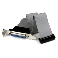 Startech.com PLATE25F16LP Párhuzamos port fejkábel DB25 F IDC26, 0,4 m, szürke